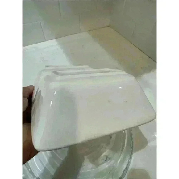 Rae Dunn SET GOALS TAKE ACTION Divided Serving Dish Artisan Magenta 8x5 - Picture 8 of 11